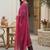Motifs Embroidered Regular Sequinned Liva Kurta with Trousers & With Dupatta