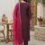Motifs Embroidered Regular Sequinned Liva Kurta with Trousers & With Dupatta