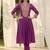 Women Ethnic Motifs Embroidered Pleated Mirror Work Kurta with Trousers
