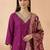 Women Ethnic Motifs Embroidered Regular Kurta with Trousers & With Dupatta