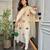 Embroidered Roman Chanderi Straight Kurta Pant and Dupatta Set