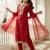 Women Floral Embroidered Regular Kurta with Trousers & With Dupatta