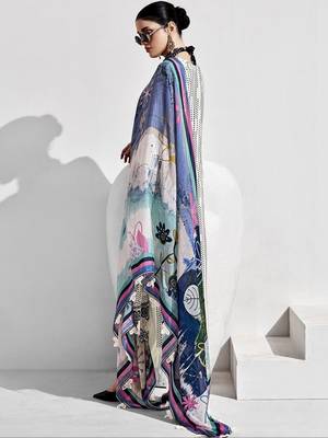 Women Embroidered Regular Thread Work Kurta with Trousers & With Dupatta 5