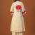 Women Floral Printed Regular Thread Work Pure Cotton Kurta with Trousers