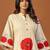 Women Floral Printed Regular Thread Work Pure Cotton Kurta with Trousers
