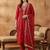 Women Ethnic Motifs Embroidered Regular Liva Kurta with Trousers & With Dupatta