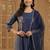 Women Paisley Embroidered Regular Sequinned Kurta with Trousers & With Dupatta