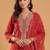Women Paisley Embroidered Regular Sequinned Liva Kurta with Trousers & With Dupatta