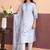 Women Printed Regular Linen Kurta with Trousers & With Dupatta