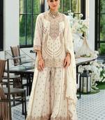 Women Ethnic Motifs Embroidered Panelled Sequinned Kurta with Palazzos & With Dupatta