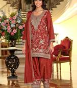 Women Ethnic Motifs Embroidered Regular Thread Work Kurta with Salwar & With Dupatta