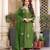 Embroidered Viscose Chanderi Straight Kurta Pant and Dupatta Set