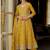 Women Floral Embroidered Empire Mirror Work Kurta with Trousers & With Dupatta