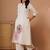Women Floral Embroidered Regular Sequinned Kurta with Palazzos
