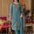 Women Floral Embroidered Panelled Beads and Stones Kurta with Trousers & With Dupatta
