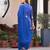 Embroidered Viscose Chanderi Straight Kurta Pant and Dupatta Set