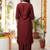 Women Ethnic Motifs Embroidered Regular Liva Kurta with Trousers