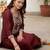 Women Ethnic Motifs Embroidered Regular Liva Kurta with Trousers