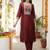 Women Ethnic Motifs Embroidered Regular Liva Kurta with Trousers