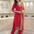 Women Embroidered Regular Thread Work Kurta with Trousers & With Dupatta
