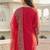 Women Embroidered Regular Thread Work Kurta with Trousers & With Dupatta