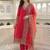Women Embroidered Regular Thread Work Kurta with Trousers & With Dupatta