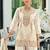 Women Ethnic Motifs Embroidered Regular Thread Work Kurta with Sharara & With Dupatta