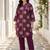 Ethnic Motifs Printed Mandarin Collar Pure Cotton Kurta With Trousers