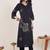 Women Ethnic Motifs Printed Regular Thread Work Pure Cotton Kurta with Trousers