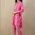 Women Floral Printed Regular Thread Work Pure Cotton Kurta with Trousers