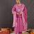 Women Floral Embroidered Regular Thread Work Pure Cotton Kurta with Trousers & With Dupatta