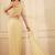 Cream  colour crepe drape skirt set with heavy hand embroidered blouse and dupatta
