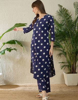 Women Ethnic Motifs Printed Regular Sequinned Pure Cotton Kurta with Palazzos 3