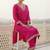 Women Ethnic Motifs Embroidered Regular Sequinned Kurta with Trousers