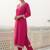 Women Ethnic Motifs Embroidered Regular Sequinned Kurta with Trousers