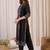 Women Ethnic Motifs Printed Regular Mirror Work Pure Cotton Kurta with Trousers