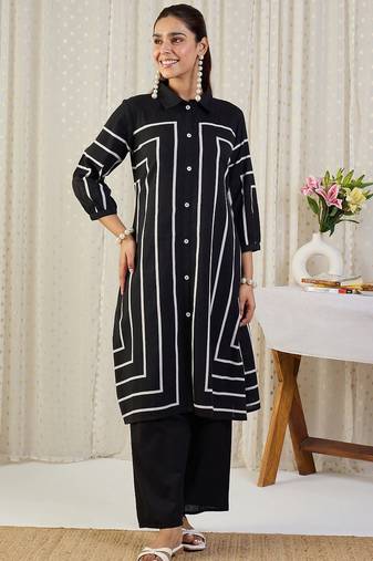 Women Printed Regular Kurta with Palazzos