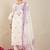 Women Floral Embroidered Regular Thread Work Pure Cotton Kurta with Trousers & With Dupatta