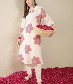 Women Floral Printed Regular Pure Cotton Kurta with Trousers