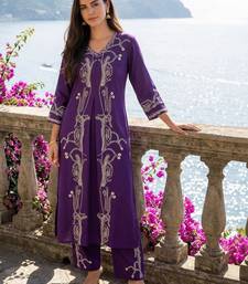 Women Printed Regular Beads and Stones Kurta with Palazzos