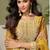 Yellow digital print chinon silk blend kurta palazzo set