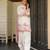 Off white cambric cotton kurta farshi salwar set