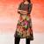 Black Printed A-line Kurta Trousers Set
