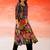 Black Printed A-line Kurta Trousers Set