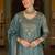 Ethnic Motifs Embroidered Regular Sequinned Kurta with Sharara & With Dupatta