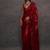 Red Color Embroidery And Sequance Work Faux Georgette saree