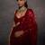 Red Color Embroidery And Sequance Work Faux Georgette saree