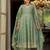 Green Embroidered Anarkali Kurta Trousers Dupatta Set