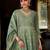 Green Embroidered Anarkali Kurta Trousers Dupatta Set