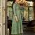 Green Embroidered Anarkali Kurta Trousers Dupatta Set